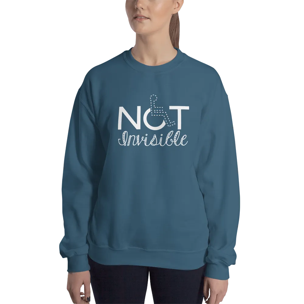 Not Invisible (Sweatshirt - Dark Colors Women's Design)