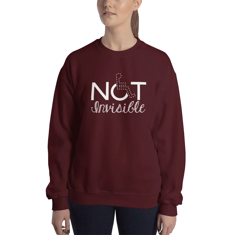 Not Invisible (Sweatshirt - Dark Colors Women's Design)