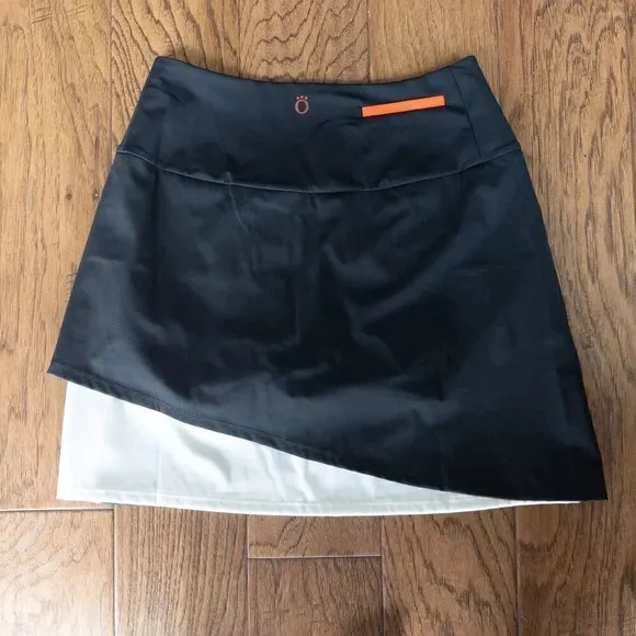 NWOT Kinona Wrap It Up Black and White Golf Skort, Size XS (Stretch)