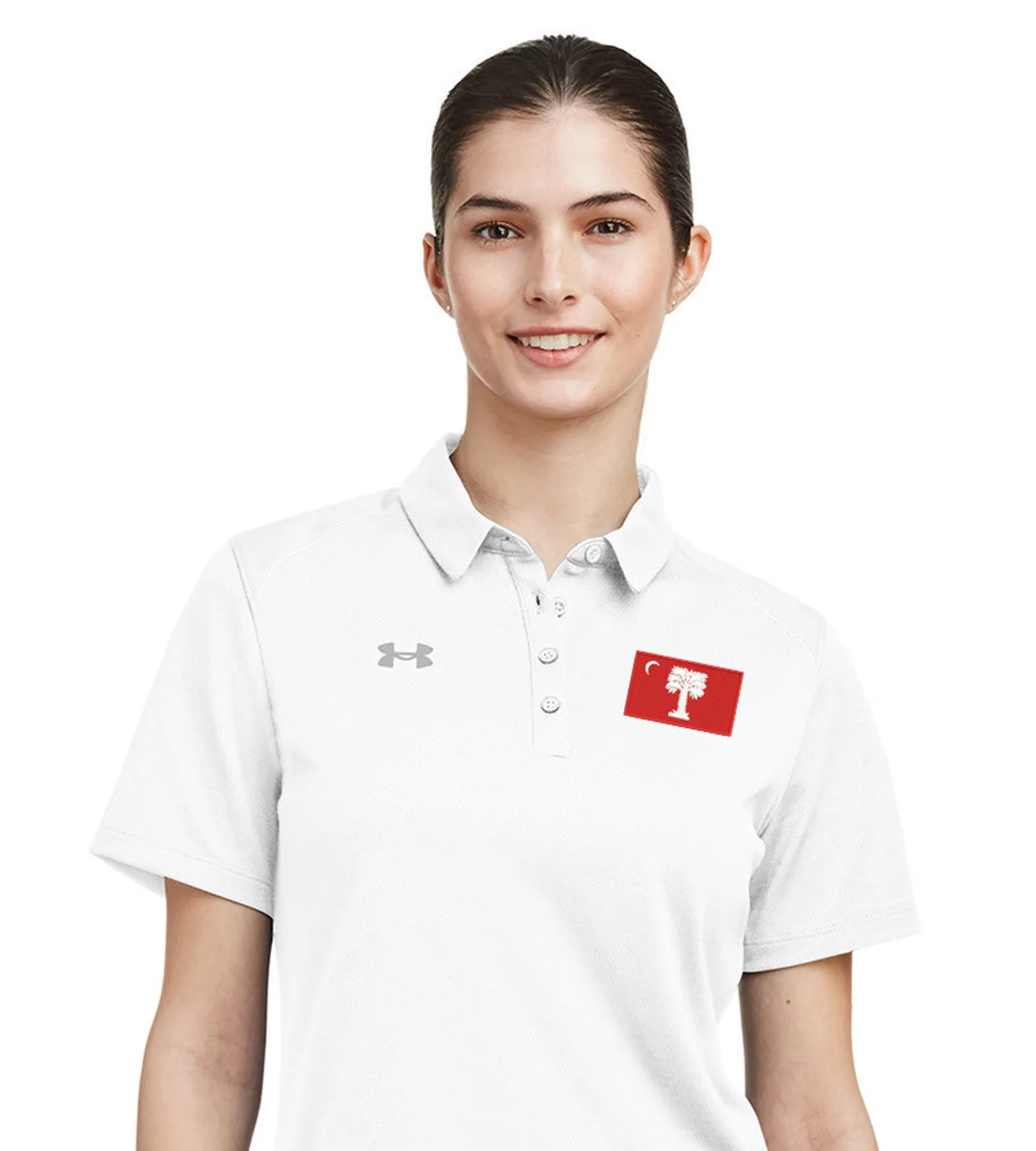 The Citadel, Big Red Flag logo, Under Armour Ladies' Tech™ Polo